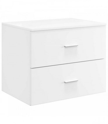 vidaXL Wall-Mounted Bathroom Cabinet White 62.5 x 44.5 x 50 cm