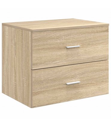 vidaXL Wall-Mounted Bathroom Cabinet Sonoma Oak 62.5 x 44.5 x 50 cm