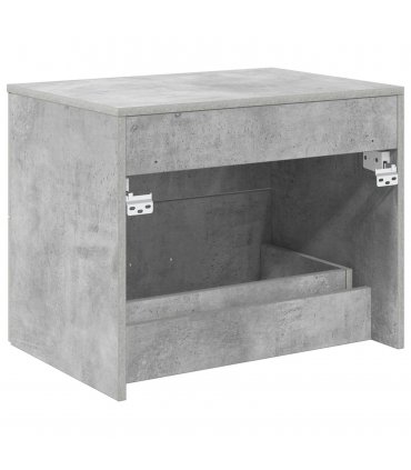 vidaXL Wall-Mounted Bathroom Cabinet Concrete Grey 62.5 x 44.5 x 50 cm