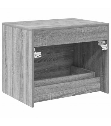 vidaXL Wall-Mounted Bathroom Cabinet Grey Sonoma 62.5 x 44.5 x 50 cm