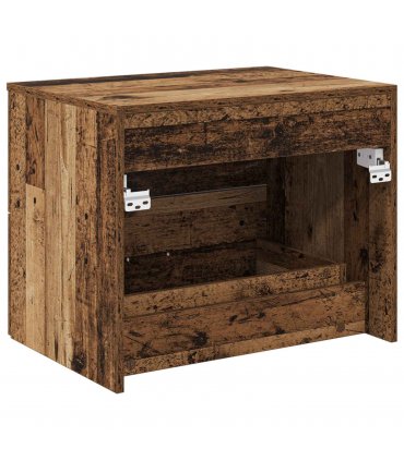 vidaXL Wall-Mounted Bathroom Cabinet Old Wood 62.5 x 44.5 x 50 cm