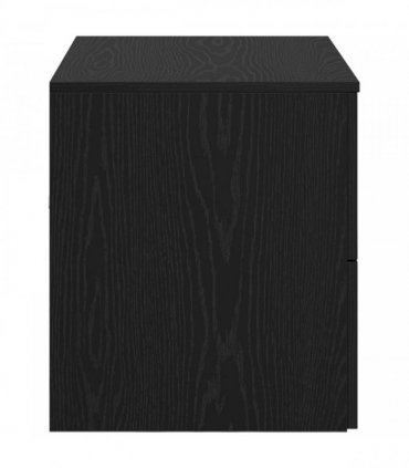 vidaXL Wall-Mounted Bathroom Cabinet Black Oak 62.5 x 44.5 x 50 cm
