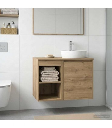 vidaXL Bathroom Cabinet In-between Artisan Oak 30 x 41 x 50 cm