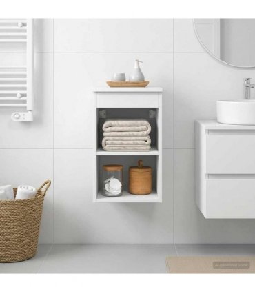 vidaXL Bathroom Cabinet In-between White 30 x 35 x 50 cm