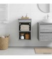 vidaXL Bathroom Cabinet In-between Grey Sonoma 30 x 35 x 50 cm