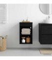 vidaXL Bathroom Cabinet In-between Black Oak 30 x 41 x 50 cm