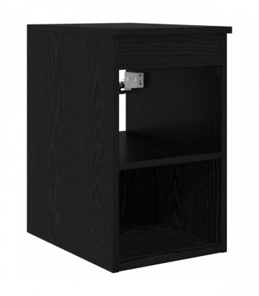 vidaXL Bathroom Cabinet In-between Black Oak 30 x 41 x 50 cm