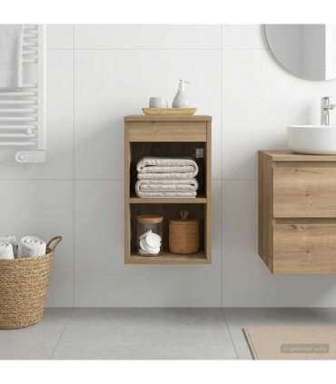 vidaXL Bathroom Cabinet In-between Artisan Oak 30 x 44.5 x 50 cm