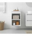 vidaXL Bathroom Cabinet In-between White 30 x 41 x 50 cm