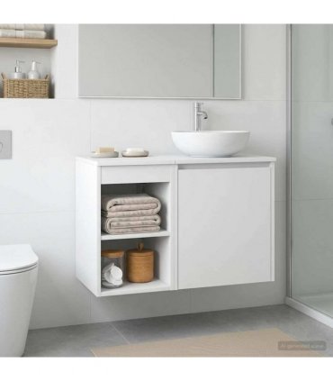 vidaXL Bathroom Cabinet In-between White 30 x 41 x 50 cm