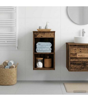vidaXL Bathroom Cabinet In-between Old Wood 30 x 35 x 50 cm