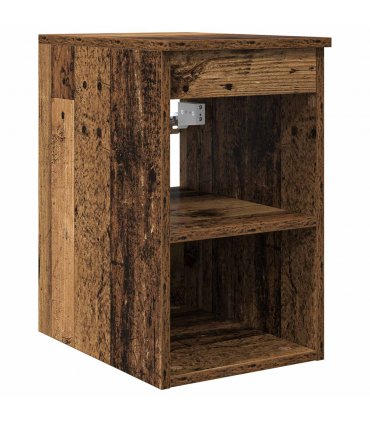 vidaXL Bathroom Cabinet In-between Old Wood 30 x 35 x 50 cm