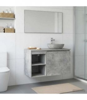 vidaXL Bathroom Cabinet In-between Concrete Grey 30 x 35 x 50 cm