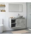 vidaXL Bathroom Cabinet In-between Concrete Grey 30 x 35 x 50 cm