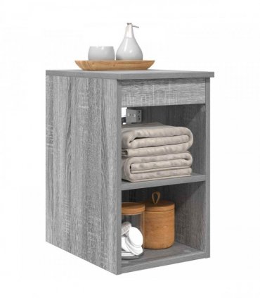 vidaXL Bathroom Cabinet In-between Grey Sonoma 30 x 41 x 50 cm