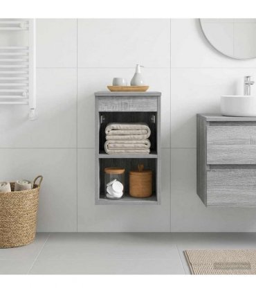 vidaXL Bathroom Cabinet In-between Grey Sonoma 30 x 41 x 50 cm