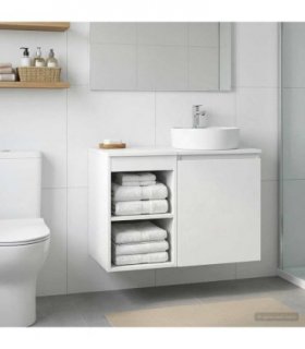 vidaXL Bathroom Cabinet In-between White 30 x 44.5 x 50 cm