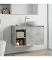 vidaXL Bathroom Cabinet In-between Concrete Grey 30 x 44.5 x 50 cm