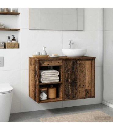 vidaXL Bathroom Cabinet In-between Old Wood 30 x 41 x 50 cm
