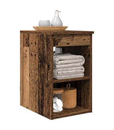 vidaXL Bathroom Cabinet In-between Old Wood 30 x 41 x 50 cm