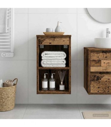 vidaXL Bathroom Cabinet In-between Old Wood 30 x 41 x 50 cm