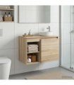 vidaXL Bathroom Cabinet In-between Sonoma Oak 30 x 44.5 x 50 cm