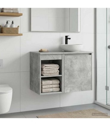 vidaXL Bathroom Cabinet In-between Concrete Grey 30 x 41 x 50 cm