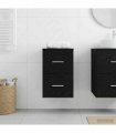 vidaXL Bathroom Cabinet In-between Black Oak 30 x 41 x 50 cm — V0672200859