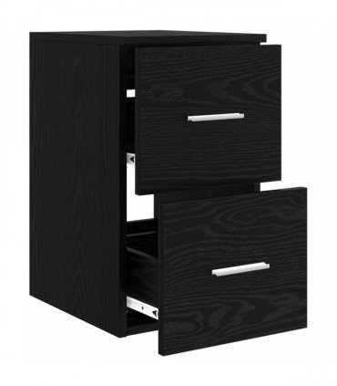 vidaXL Bathroom Cabinet In-between Black Oak 30 x 41 x 50 cm — V0672200859
