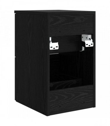 vidaXL Bathroom Cabinet In-between Black Oak 30 x 41 x 50 cm — V0672200859