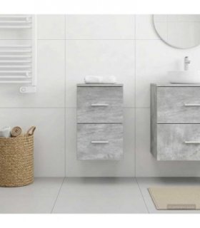 vidaXL Bathroom Cabinet In-between Concrete Grey 30 x 35 x 50 cm — V0672200860