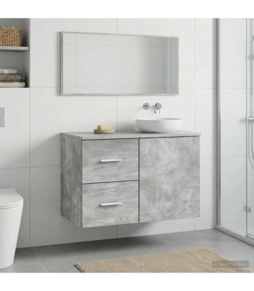 vidaXL Bathroom Cabinet In-between Concrete Grey 30 x 35 x 50 cm — V0672200860