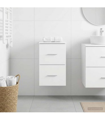 vidaXL Bathroom Cabinet In-between White 30 x 44.5 x 50 cm — V0672200862