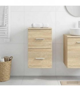 vidaXL Bathroom Cabinet In-between Sonoma Oak 30 x 44.5 x 50 cm — V0672200877