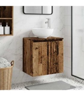 vidaXL Wall-Mounted Sink Vanity Old Wood 49.5 x 41 x 64.5 cm — V0672200897