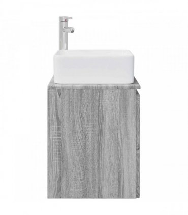vidaXL Wall-Mounted Sink Vanity Grey Sonoma 49.5 x 41 x 63 cm — V0672200904