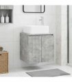 vidaXL Wall-Mounted Sink Vanity Concrete Grey 49.5 x 41 x 63 cm — V0672200905