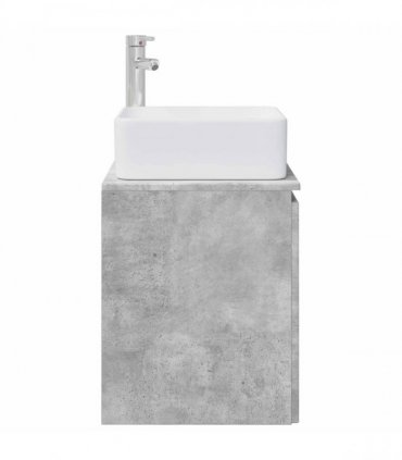 vidaXL Wall-Mounted Sink Vanity Concrete Grey 49.5 x 41 x 63 cm — V0672200905