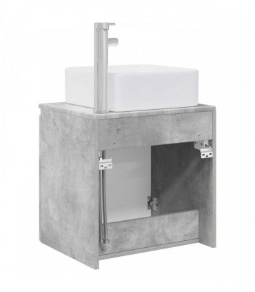 vidaXL Wall-Mounted Sink Vanity Concrete Grey 49.5 x 41 x 63 cm — V0672200905
