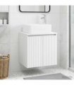 vidaXL Wall-Mounted Sink Vanity White 49.5 x 41 x 63 cm — V0672200906