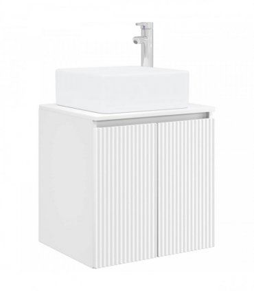 vidaXL Wall-Mounted Sink Vanity White 49.5 x 41 x 63 cm — V0672200906