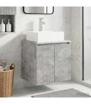 vidaXL Wall-Mounted Sink Vanity Concrete Grey 49.5 x 41 x 62.5 cm — V0672200910