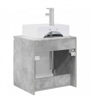 vidaXL Wall-Mounted Sink Vanity Concrete Grey 49.5 x 41 x 62.5 cm — V0672200910