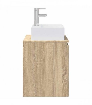 vidaXL Wall-Mounted Sink Vanity Sonoma Oak 49.5 x 41 x 62.5 cm — V0672200911