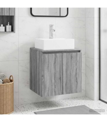vidaXL Wall-Mounted Sink Vanity Grey Sonoma 49.5 x 41 x 62.5 cm — V0672200912