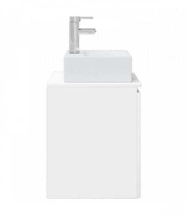 vidaXL Wall-Mounted Sink Vanity High Gloss White 49.5 x 41 x 62.5 cm