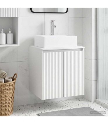 vidaXL Wall-Mounted Sink Vanity White 49.5 x 41 x 62.5 cm — V0672200916