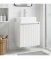 vidaXL Wall-Mounted Sink Vanity White 49.5 x 41 x 62.5 cm — V0672200916