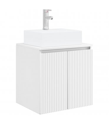 vidaXL Wall-Mounted Sink Vanity White 49.5 x 41 x 62.5 cm — V0672200916