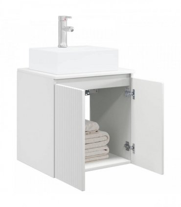 vidaXL Wall-Mounted Sink Vanity White 49.5 x 41 x 62.5 cm — V0672200916